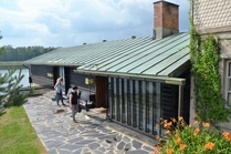 Käytiin myös kuuluisassa Tamminiemen saunassa meren rannalla.