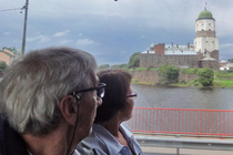 Viipurin linna bussin ikkunasta